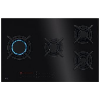 AEG 9000 Series 80cm 4 Burner Gas Hob - Black