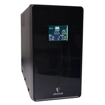 VIDA Armour 1500VA UPS, 900W, LCD Display, 3x UK Plug, 2x RJ45, 3x IEC, USB