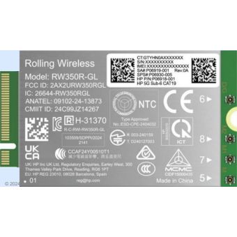 HP 5G Sub-6 WWAN interface cards/adapter Internal
