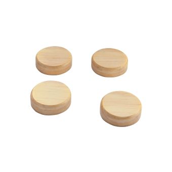 Sigel Wooden magnets round beige 4 pcs.