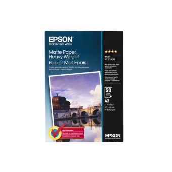 Epson Matte Paper Heavy Weight, DIN A3, 167g/mï¿½, 50 Sheets