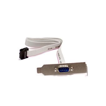 Supermicro COM Port (Serial Port) Cabe, 9-pin, w/ Low-profile Bracket serial cable Black 0.5 m