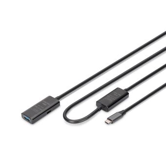 Digitus Active USB 3.2 Gen1 5G extension cable, USB-C - USB-A, 10m