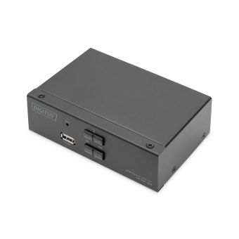 Digitus KVM Switch, 2x1 DP, DP Out,USB