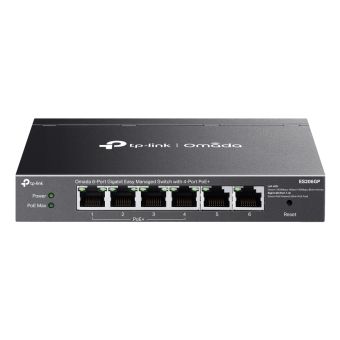 TP-Link Omada ES206GP network switch Managed Gigabit Ethernet (10/100/1000) Power over Ethernet (PoE) Black