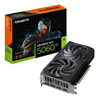 GIGABYTE GeForce RTX 5060 Ti WINDFORCE MAX OC 16G Graphics Card - 16GB GDDR7, GV-N506TWF2MAX OC-16GD