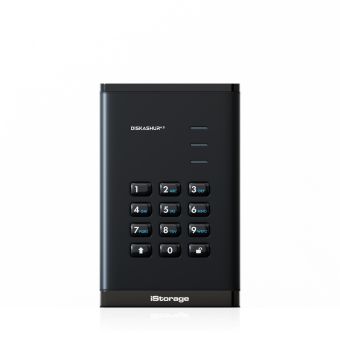 iStorage diskAshur 5 TB Black | Secure Portable Hard Drive