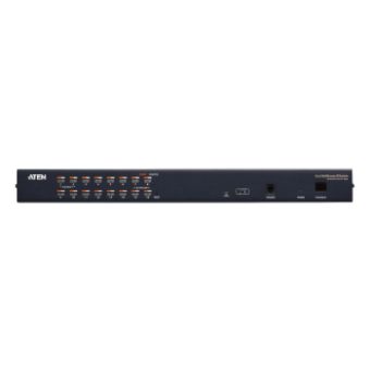 Aten 1x16 Port CAT5 High Density KVM Switch over IP with 1 local/remote user access (1 bus), Daisy Chain,