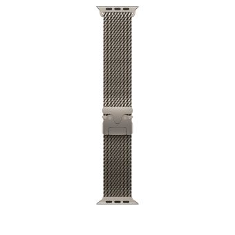Apple 49mm Natural Titanium Milanese Loop - Small