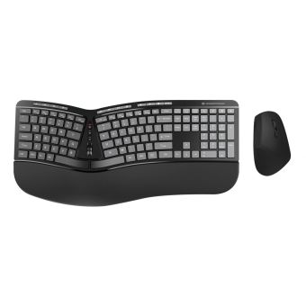 Conceptronic ERGO Wireless Ergonomic Keyboard & Mouse Kit, QWERTY EN (US)