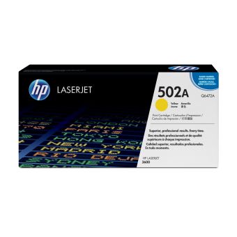 HP Q6472A/502A Toner cartridge yellow, 4K pages/5% for HP Color LaserJet 3600