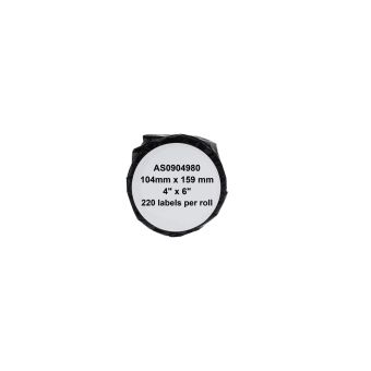 CTS Wholesale Dymo S0904980 Ex Large Shipping Labels 4XL (Paper) Pack of 220