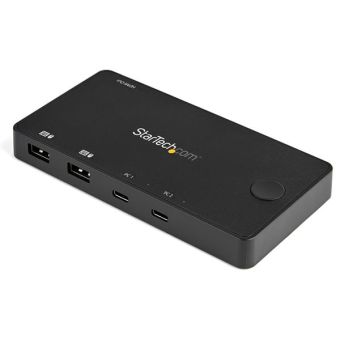 StarTech.com 2 Port USB C KVM Switch - 4K 60Hz HDMI - Compact Dual Port UHD USB Type C Desktop Mini 